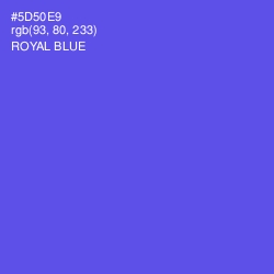#5D50E9 - Royal Blue Color Image